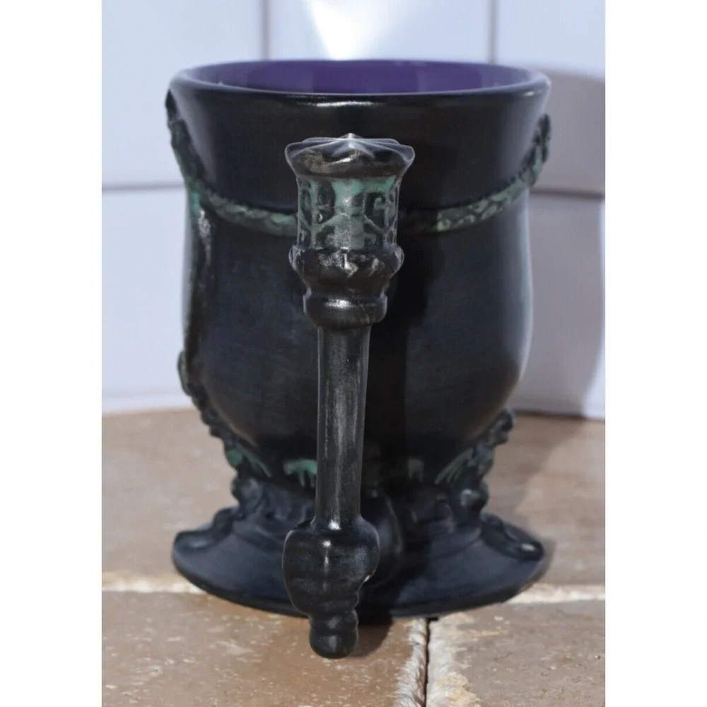 Disney Parks The Haunted Mansion Plaque Ceramic Pedestal Coffee Mug Cup
